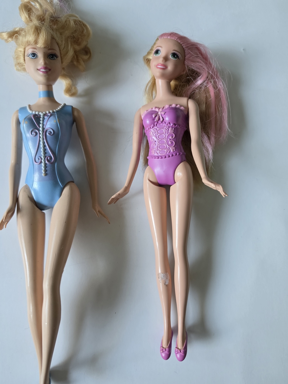 Disney Cinderella, Rapunzel Bath Dolls 2007